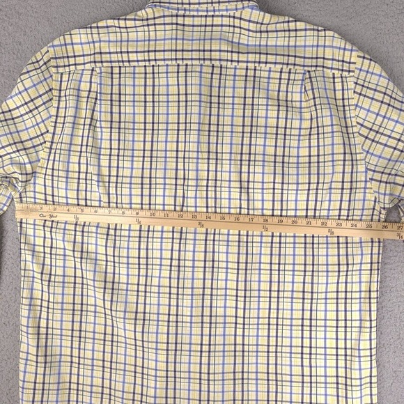 Andre Ghekiere Shirt Mens XL Plaid Button Down Made In France Cotton Long Sleeve - Picture 11 of 15